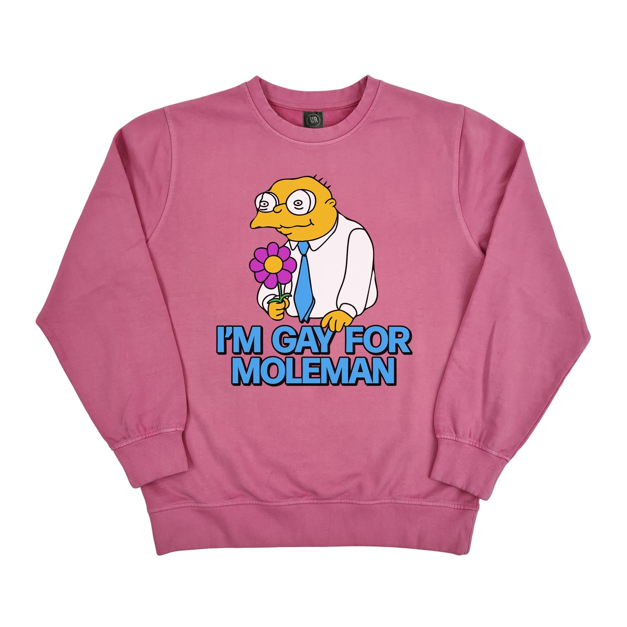 VINTAGE PINK GAY FOR MOLEMAN CREW