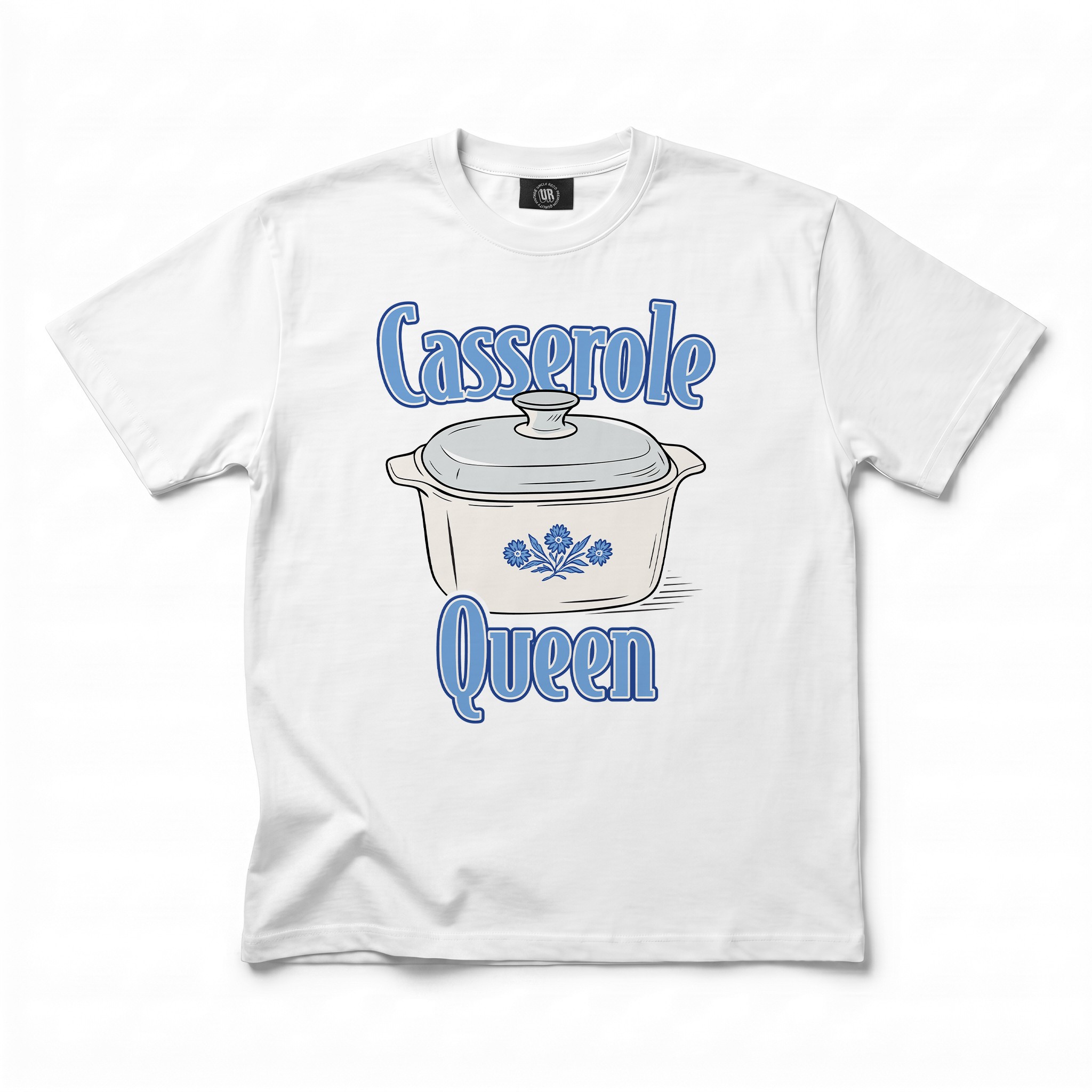 CASSEROLE QUEEN WHITE TEE CASSEROLE QUEEN WHITE TEE
