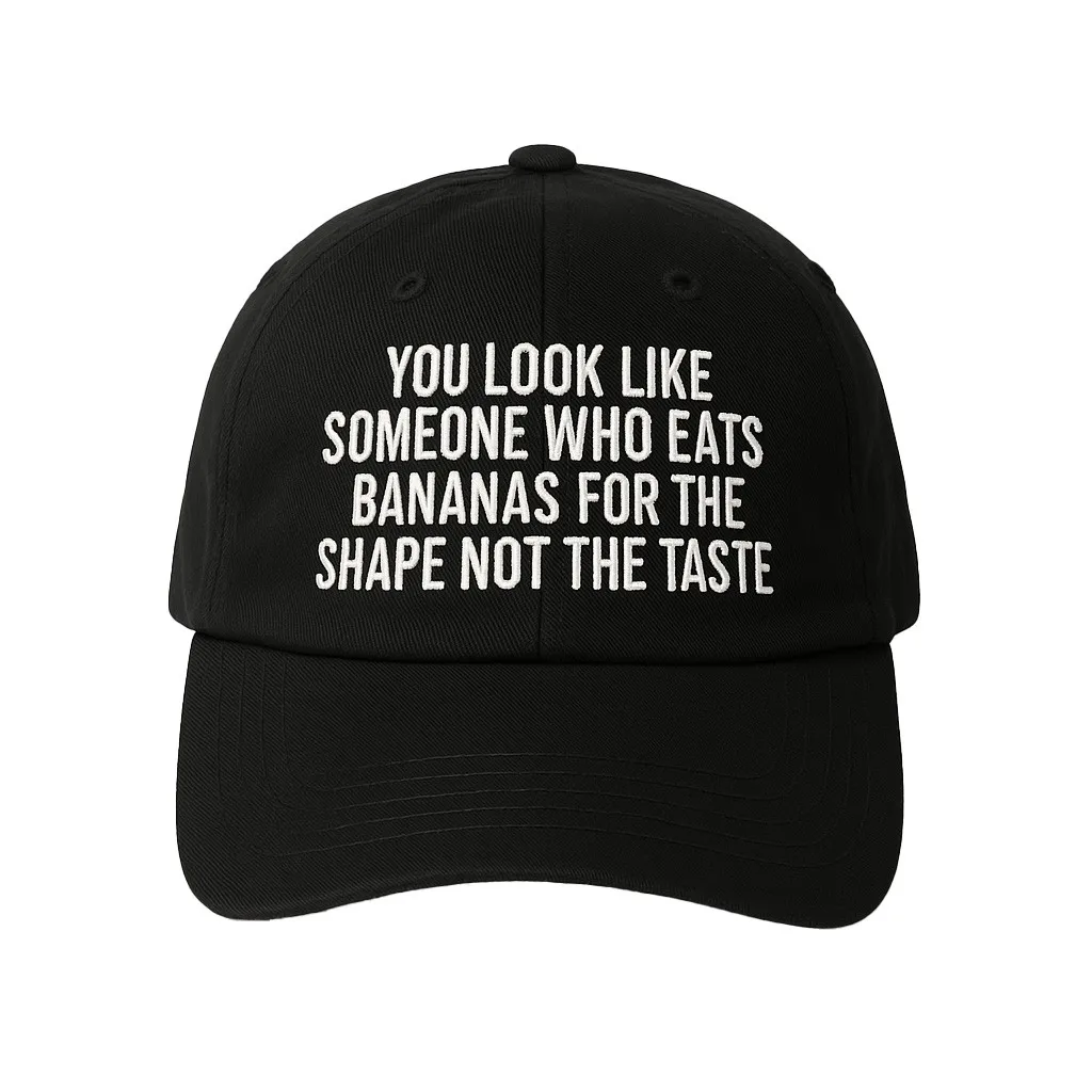 BANANAS FOR SHAPE BLACK DAD HAT