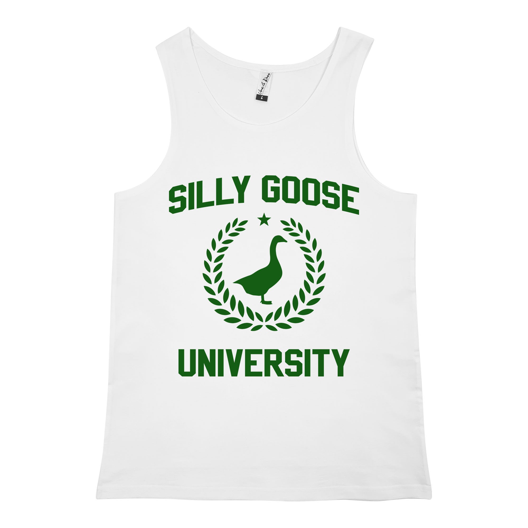 SILLY GOOSE WHITE SINGLET