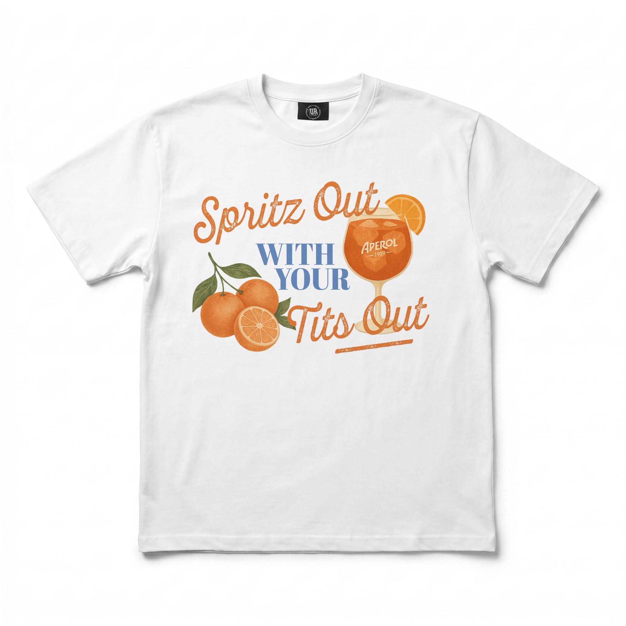 SPRITZ OUT WHITE TEE SPRITZ OUT WHITE TEE