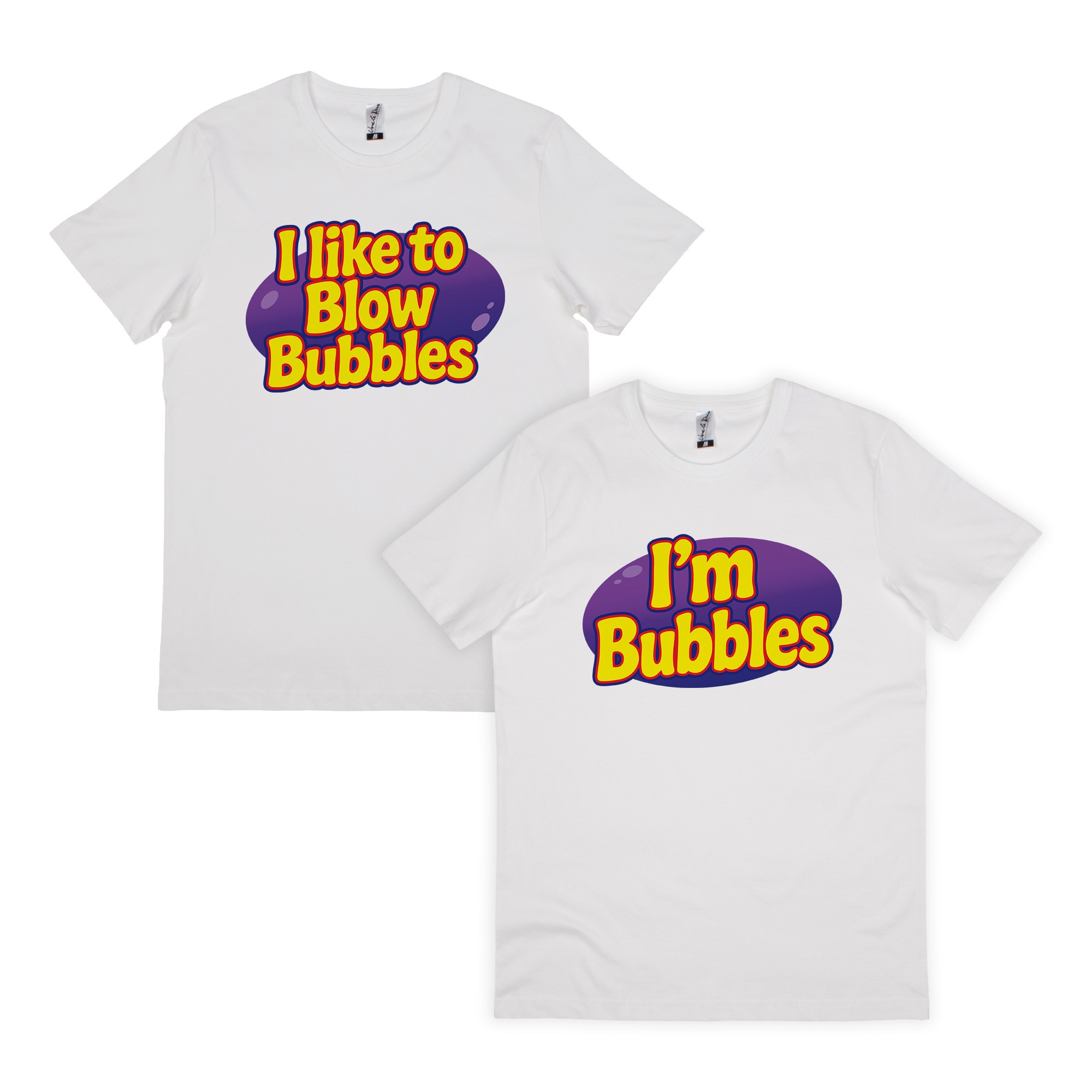 BLOW BUBBLES WHITE TEE COMBO
