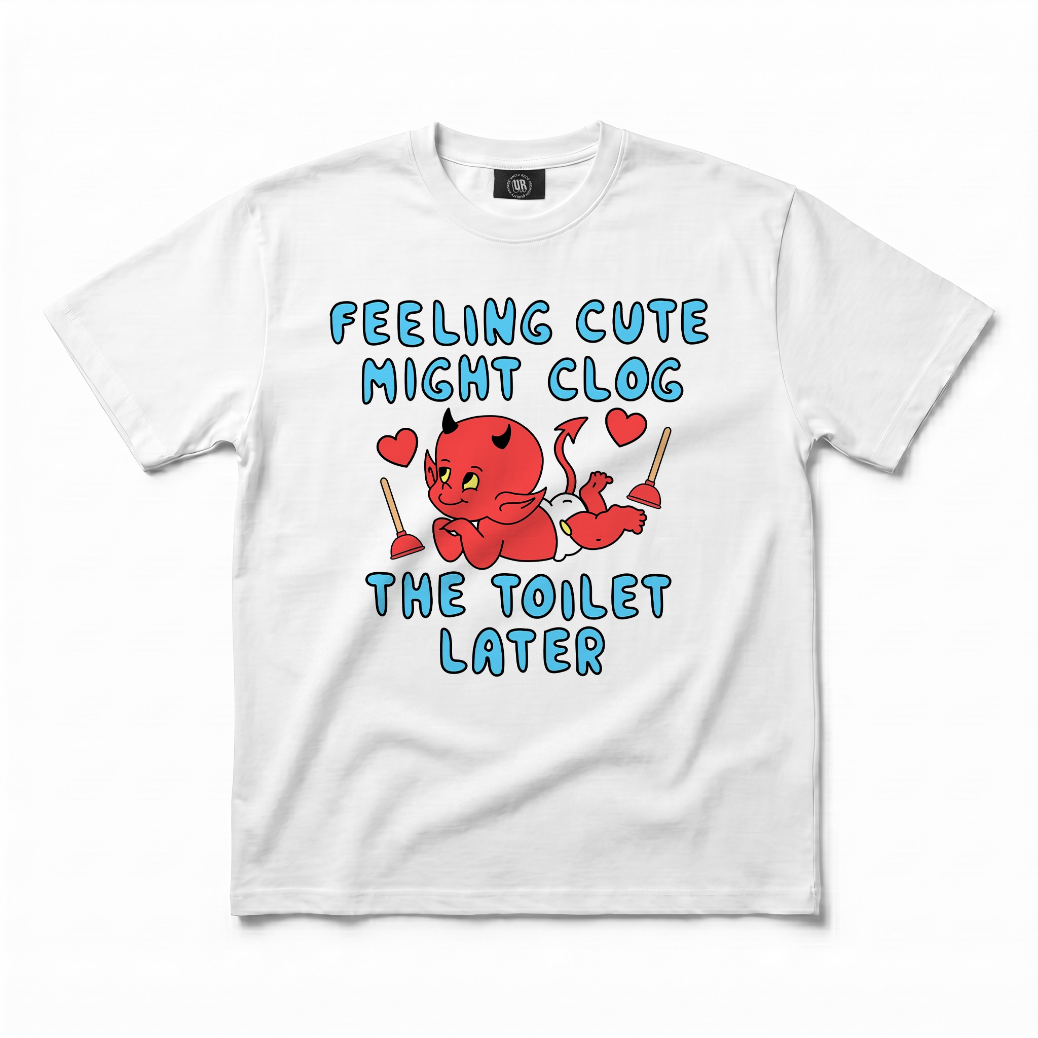 FEELING CUTE WHITE TEE FEELING CUTE WHITE TEE
