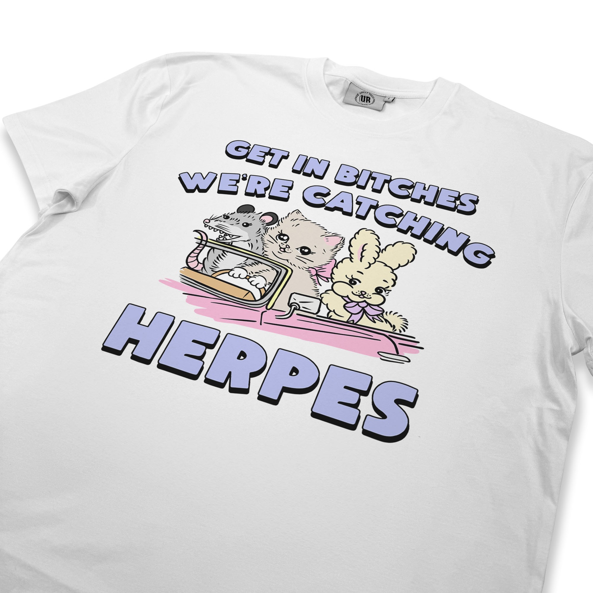 GET IN BITCHES WHITE TEE