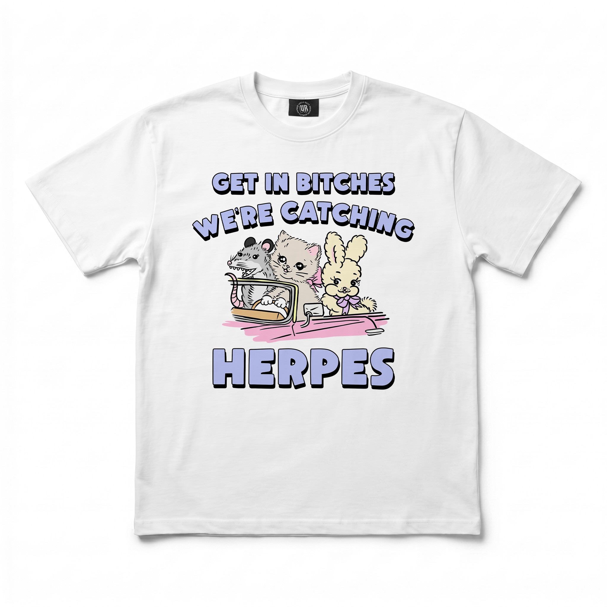 GET IN BITCHES WHITE TEE GET IN BITCHES WHITE TEE