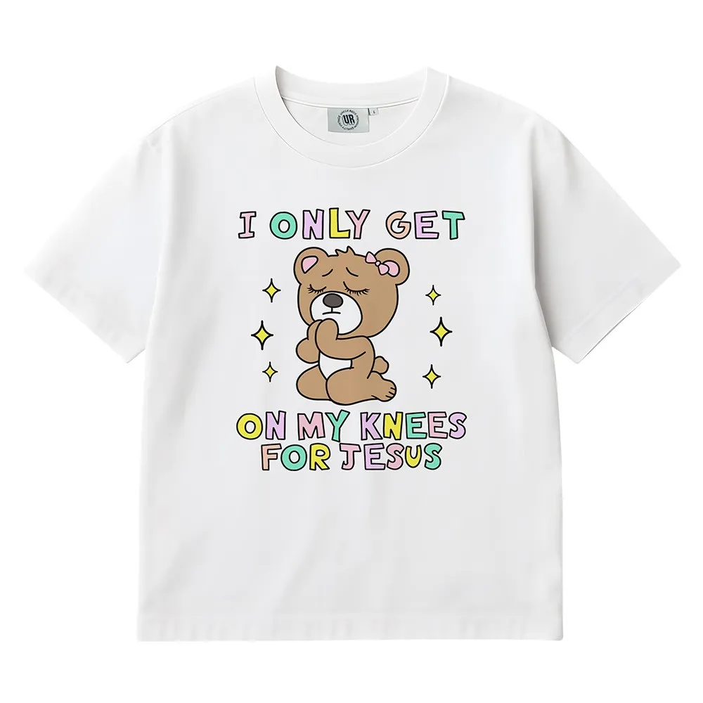 KNEES FOR JESUS WHITE TEE