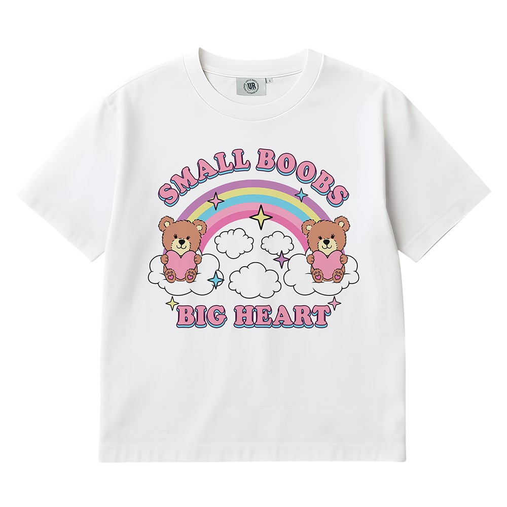BIG HEART WHITE TEE BIG HEART WHITE TEE