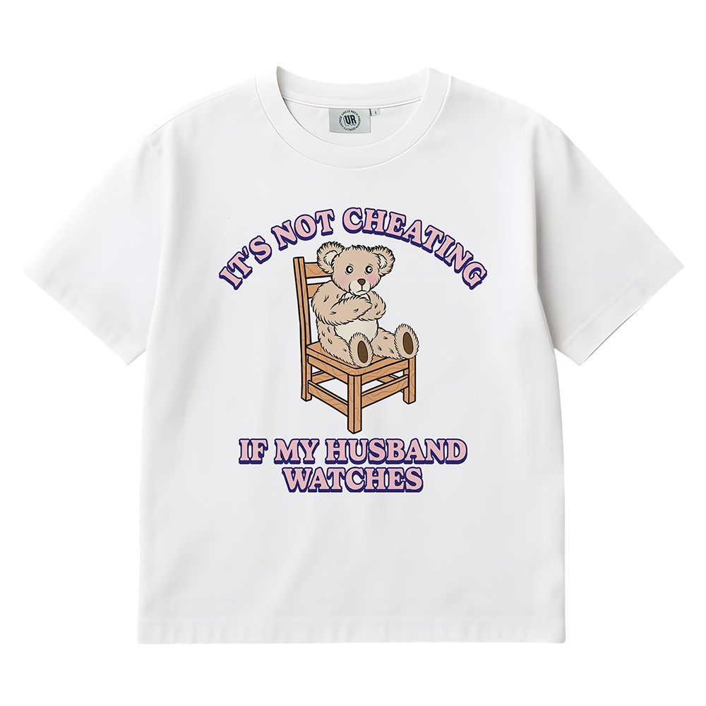 IT'S NOT CHEATING WHITE TEE IT'S NOT CHEATING WHITE TEE