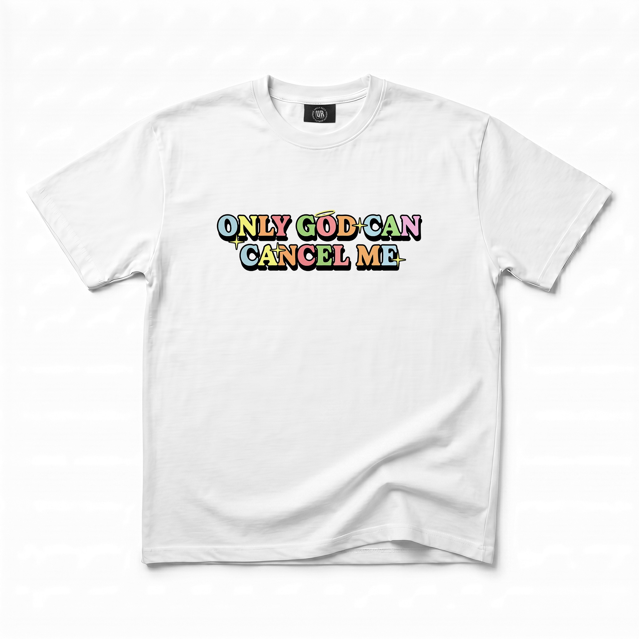 ONLY GOD CAN CANCEL ME WHITE TEE ONLY GOD CAN CANCEL ME WHITE TEE