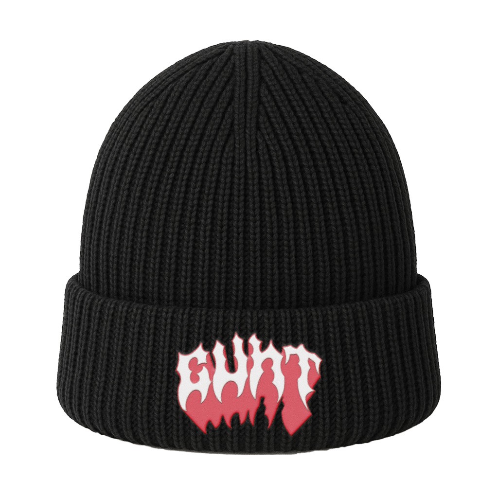 CVNT BLACK KNIT BEANIE