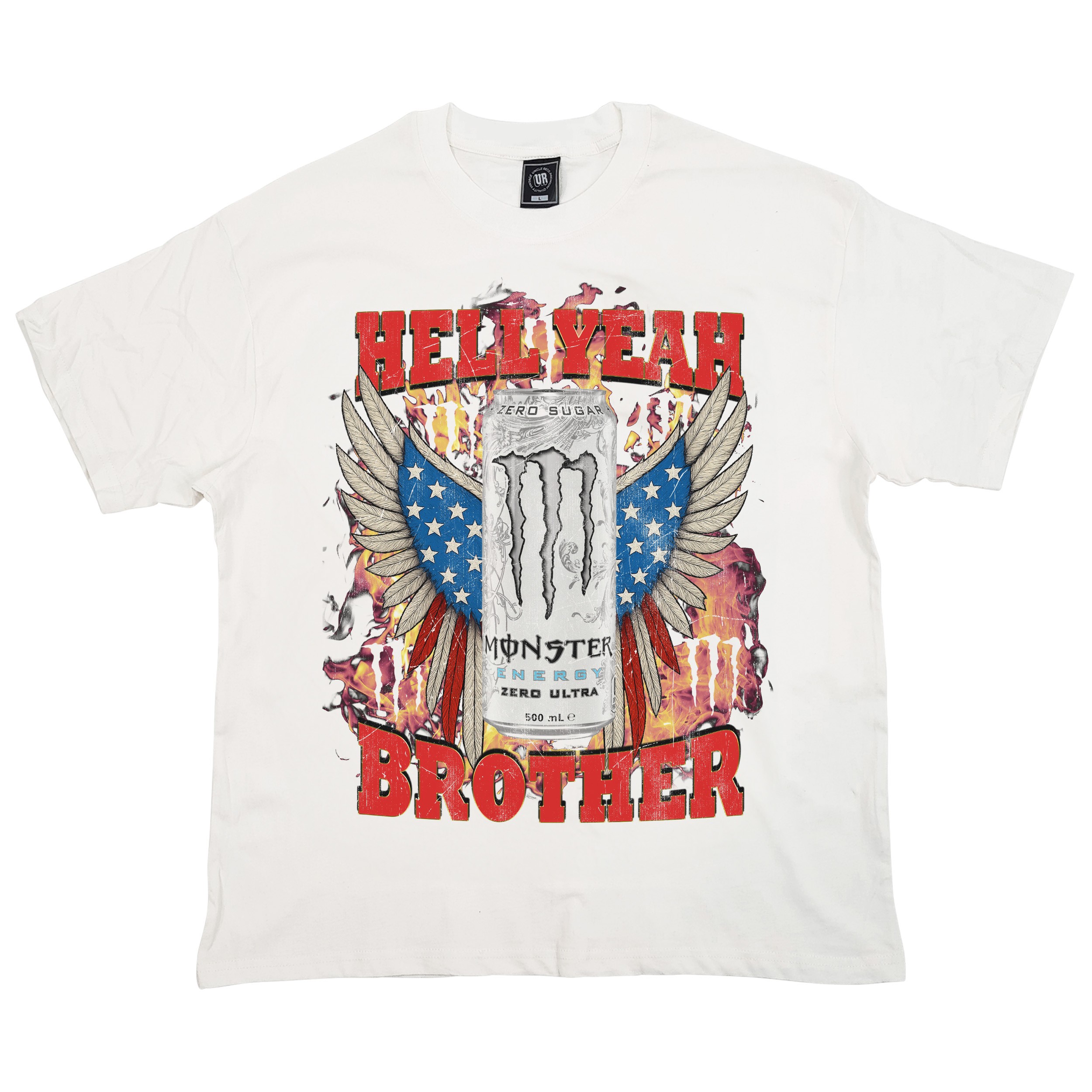 OFF WHITE VINTAGE HELL YEAH BROTHER T-SHIRT