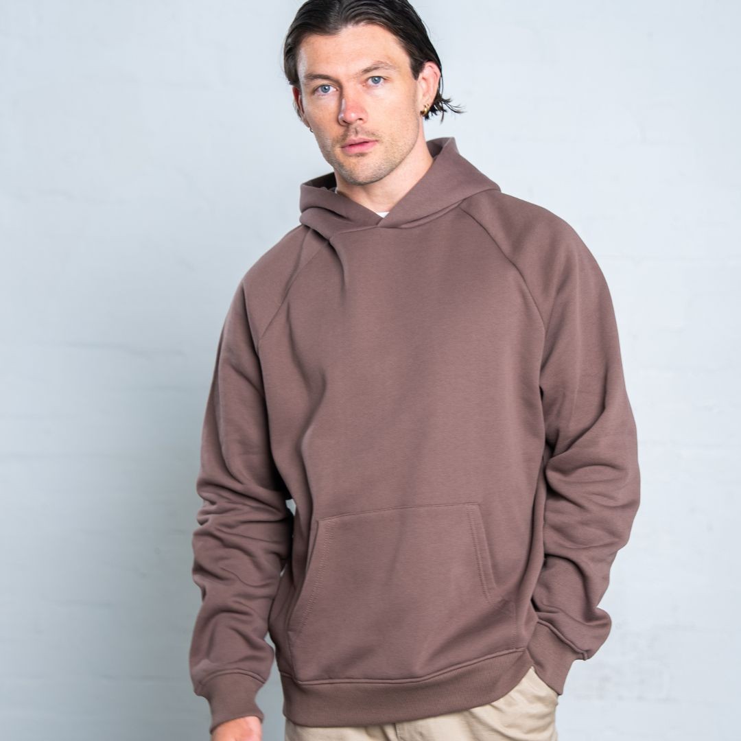 DARK BROWN PREMIUM BLANK UNISEX HOODIE