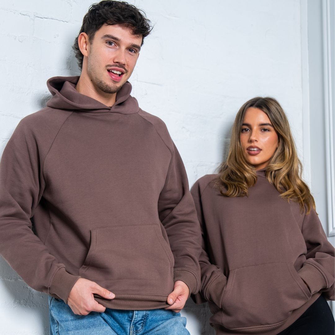 DARK BROWN PREMIUM BLANK UNISEX HOODIE