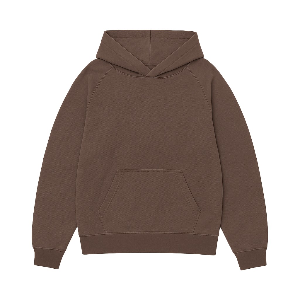 DARK BROWN PREMIUM BLANK UNISEX HOODIE