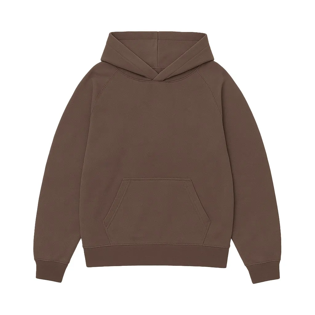 DARK BROWN PREMIUM BLANK UNISEX HOODIE DARK BROWN PREMIUM BLANK UNISEX HOODIE