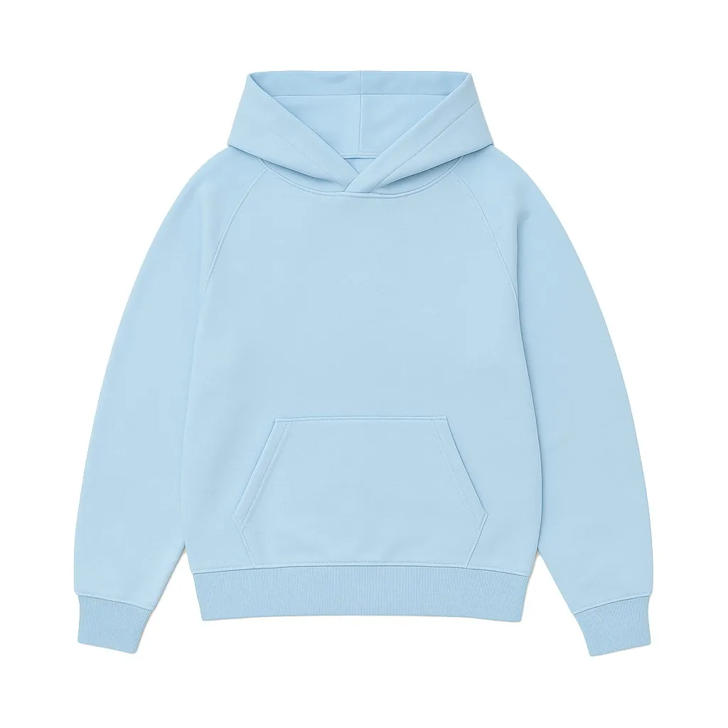 LIGHT BLUE PREMIUM BLANK UNISEX HOODIE LIGHT BLUE PREMIUM BLANK UNISEX HOODIE