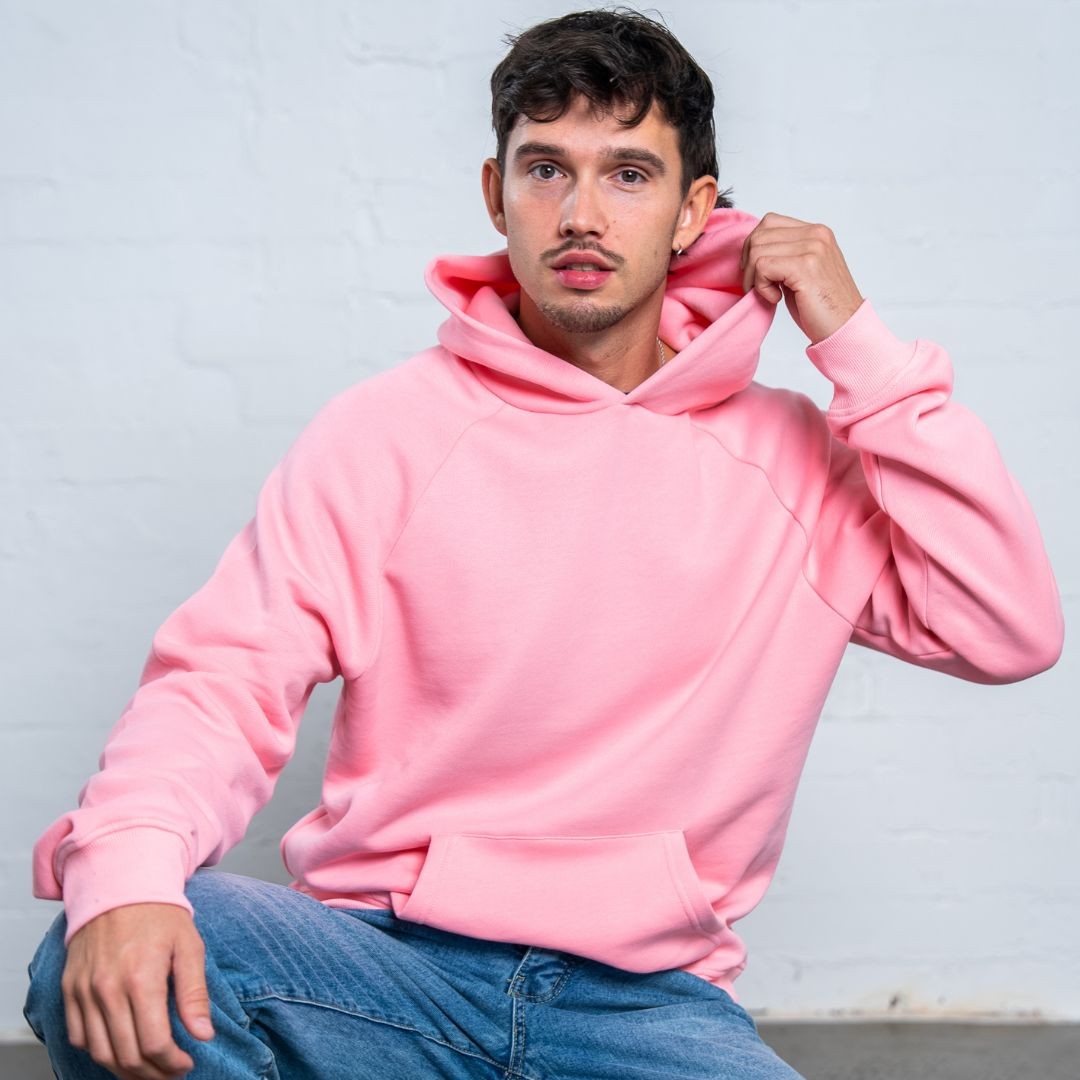 PINK PREMIUM BLANK UNISEX HOODIE