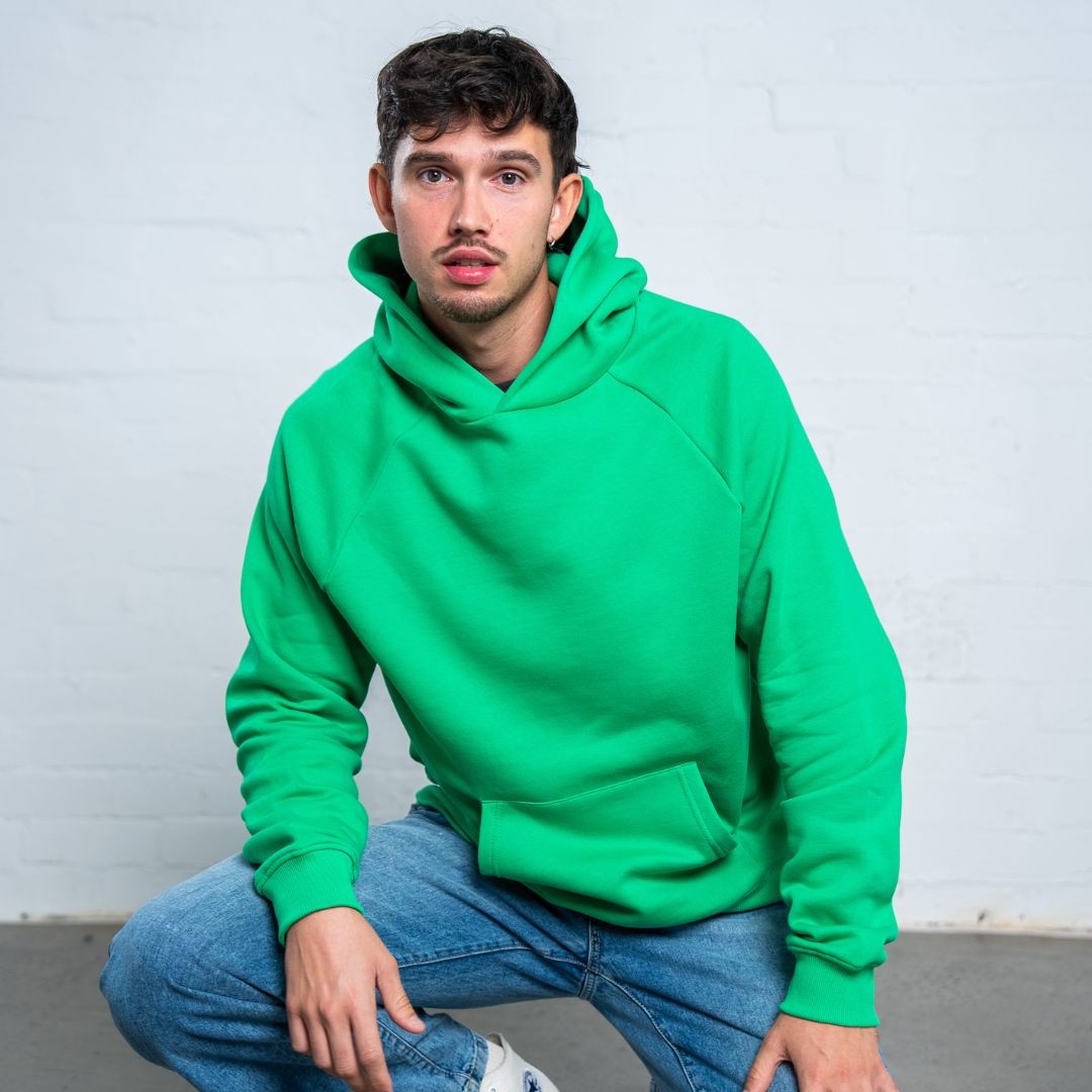GREEN PREMIUM BLANK UNISEX HOODIE