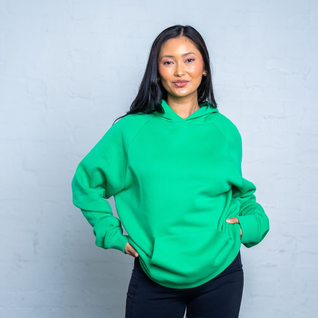 GREEN PREMIUM BLANK UNISEX HOODIE