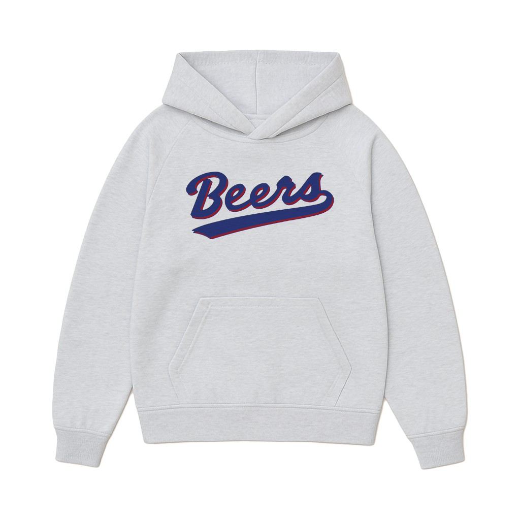 BEERS WHITE MARLE HOODIE BEERS WHITE MARLE HOODIE