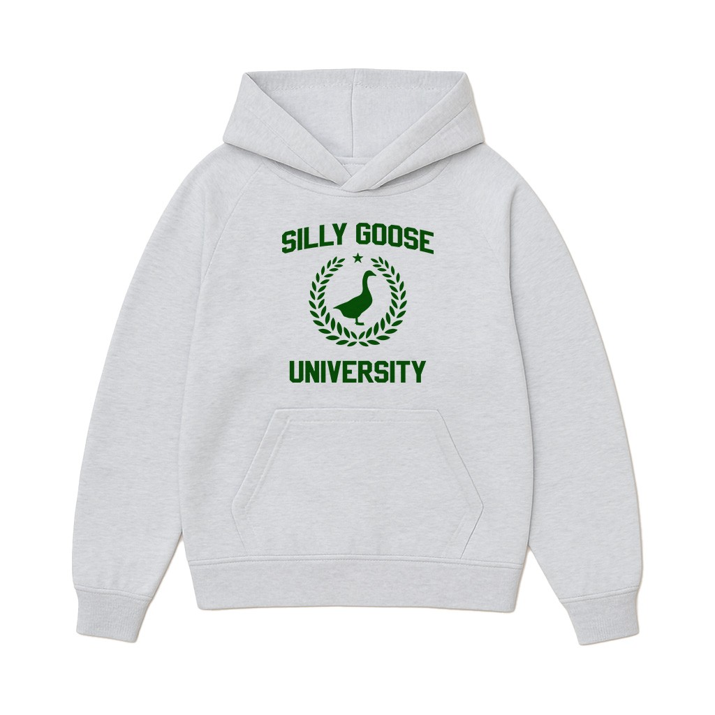 SILLY GOOSE WHITE MARLE HOODIE