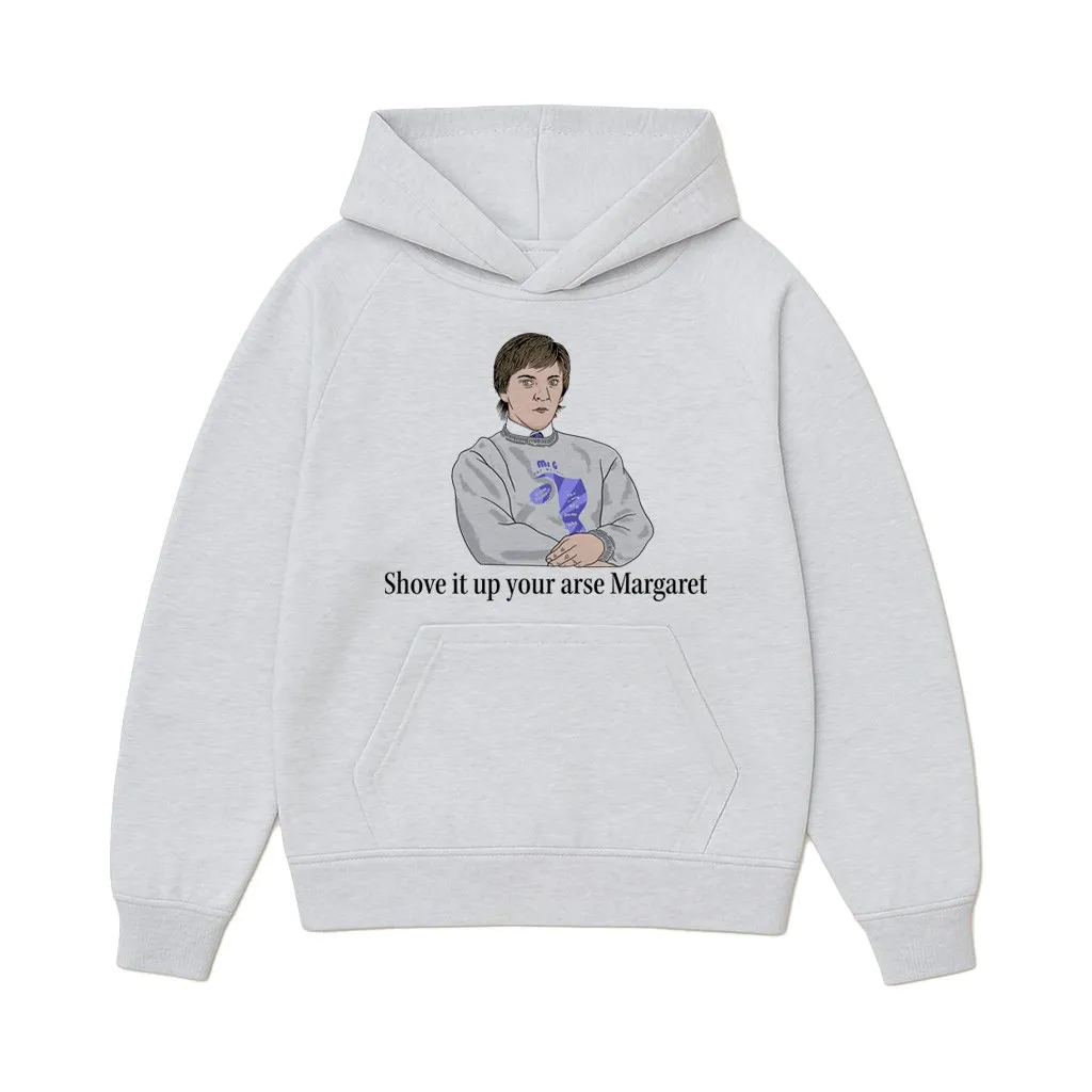 SHOVE IT MARGARET WHITE MARLE HOODIE