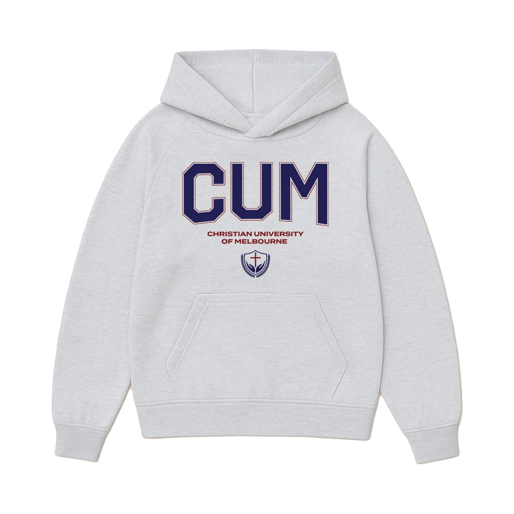 CUM UNIVERSITY WHITE MARLE HOODIE