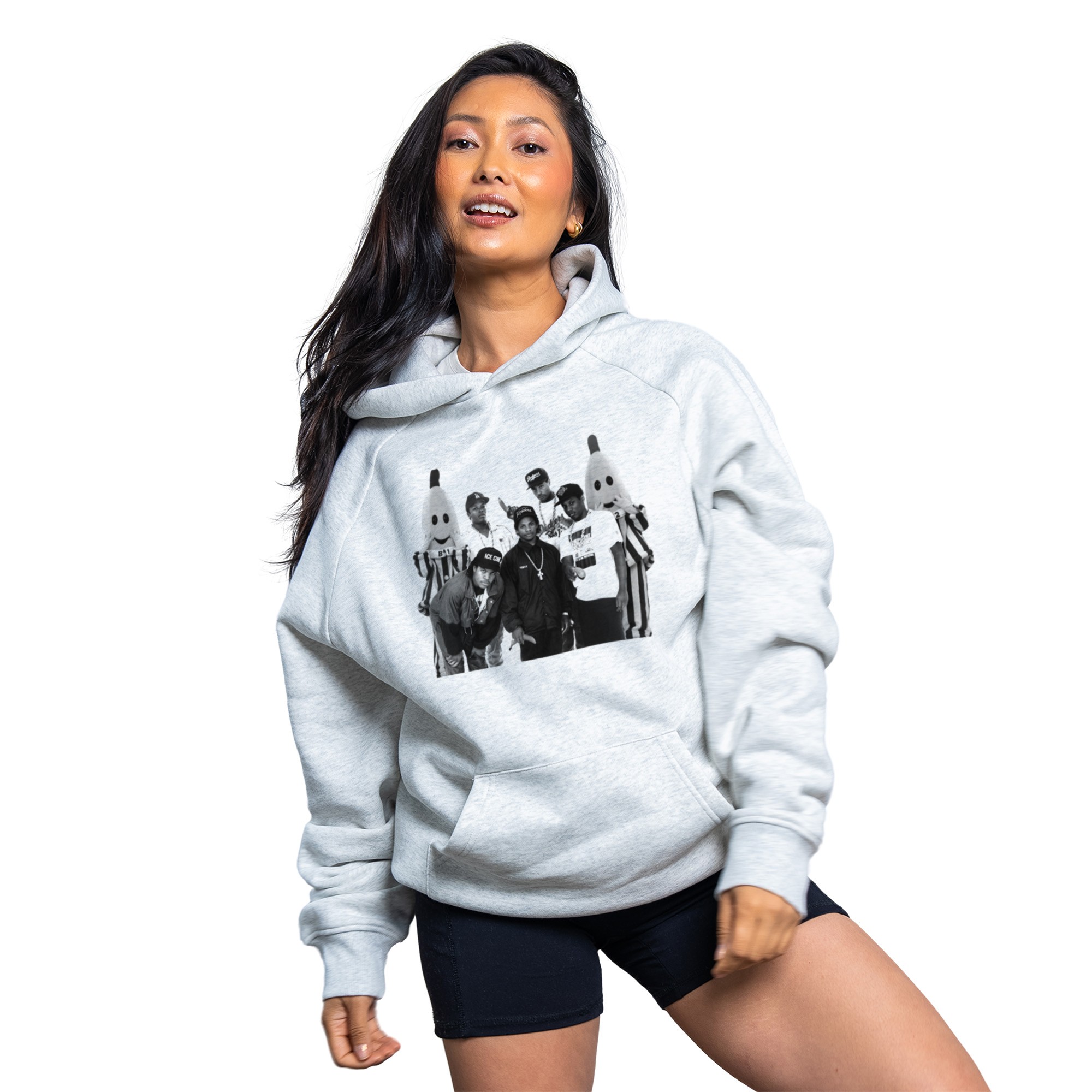 BWA WHITE MARLE HOODIE