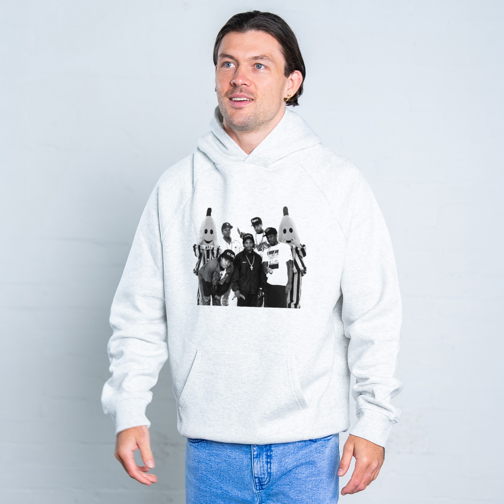 BWA WHITE MARLE HOODIE