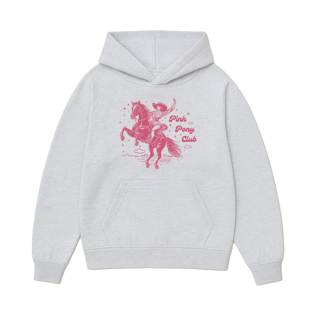 PINK PONY CLUB WHITE MARLE HOODIE