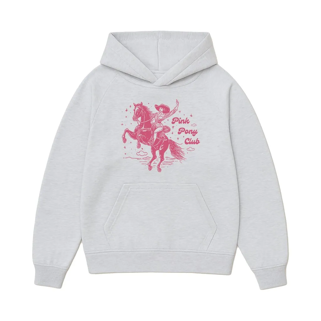 PINK PONY CLUB WHITE MARLE HOODIE PINK PONY CLUB WHITE MARLE HOODIE