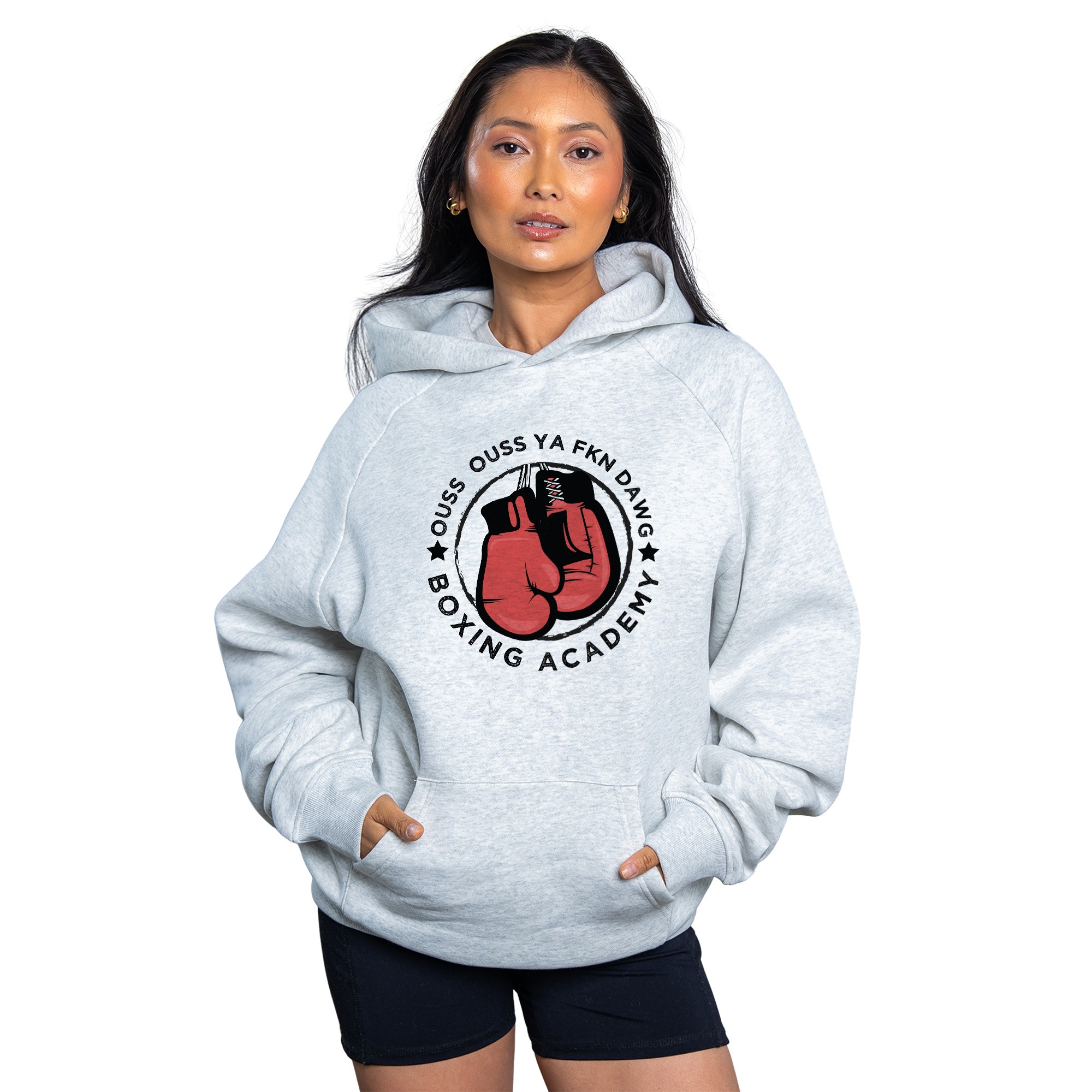 OUSS OUSS WHITE MARLE HOODIE