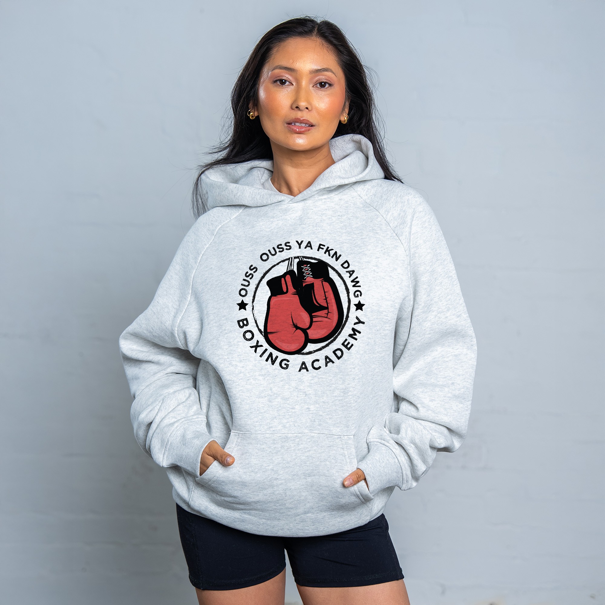 OUSS OUSS WHITE MARLE HOODIE