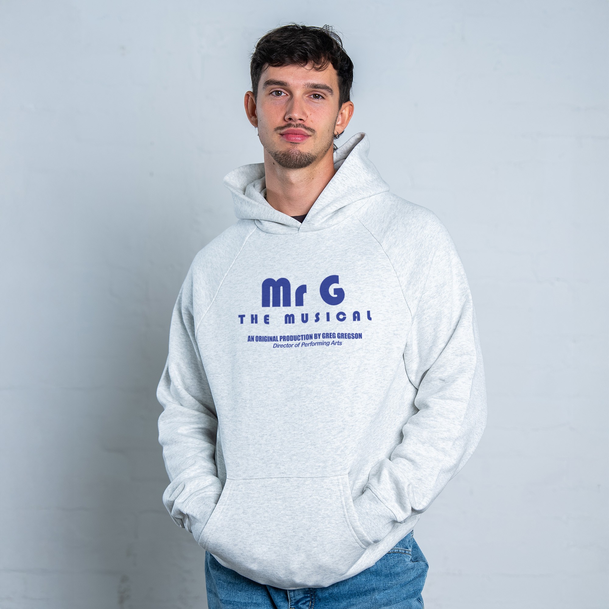 MR. THE MUSICAL WHITE MARLE HOODIE