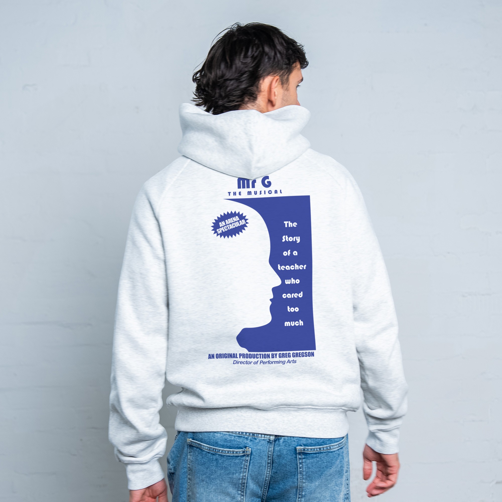 MR. THE MUSICAL WHITE MARLE HOODIE