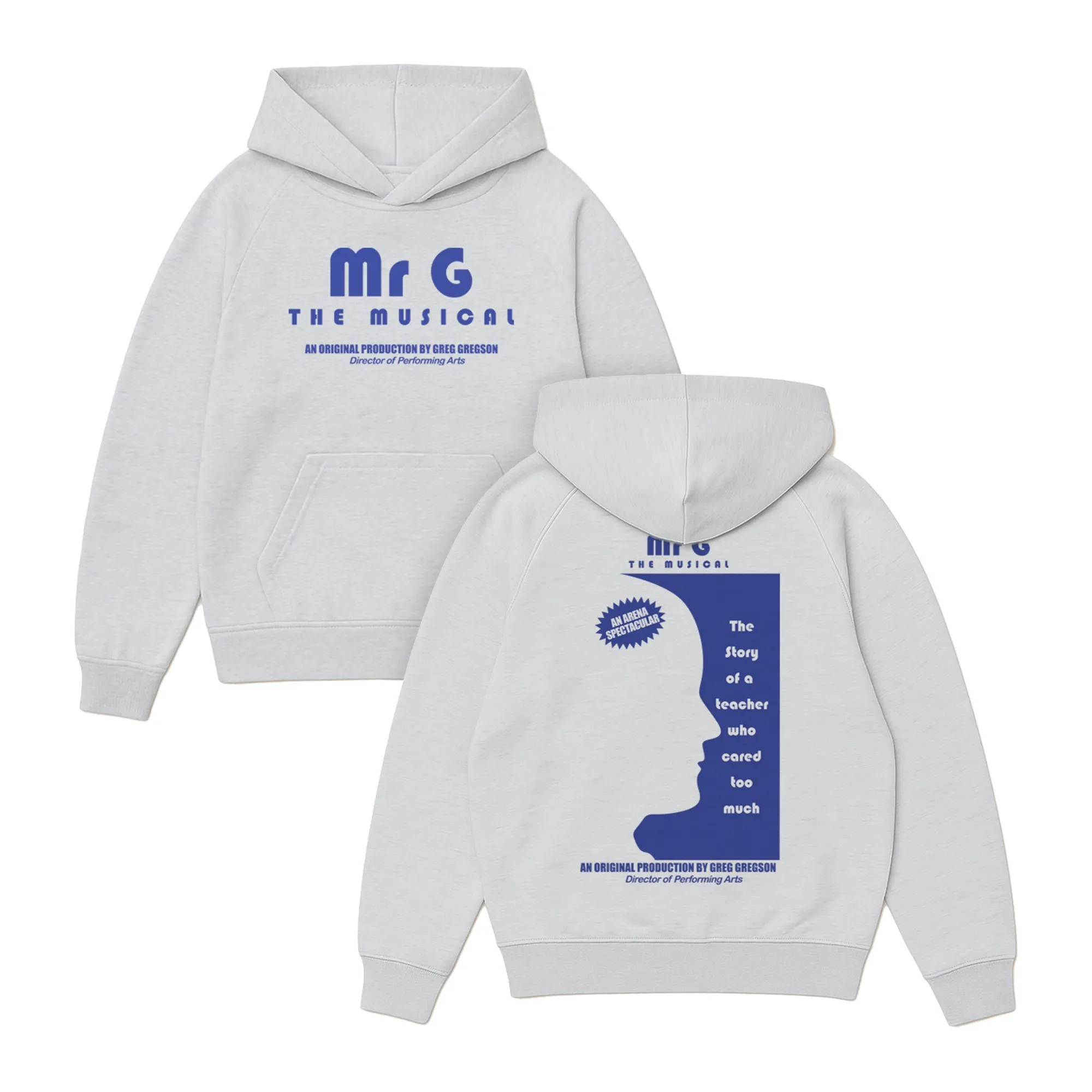 MR.G THE MUSICAL WHITE MARLE HOODIE MR.G THE MUSICAL WHITE MARLE HOODIE