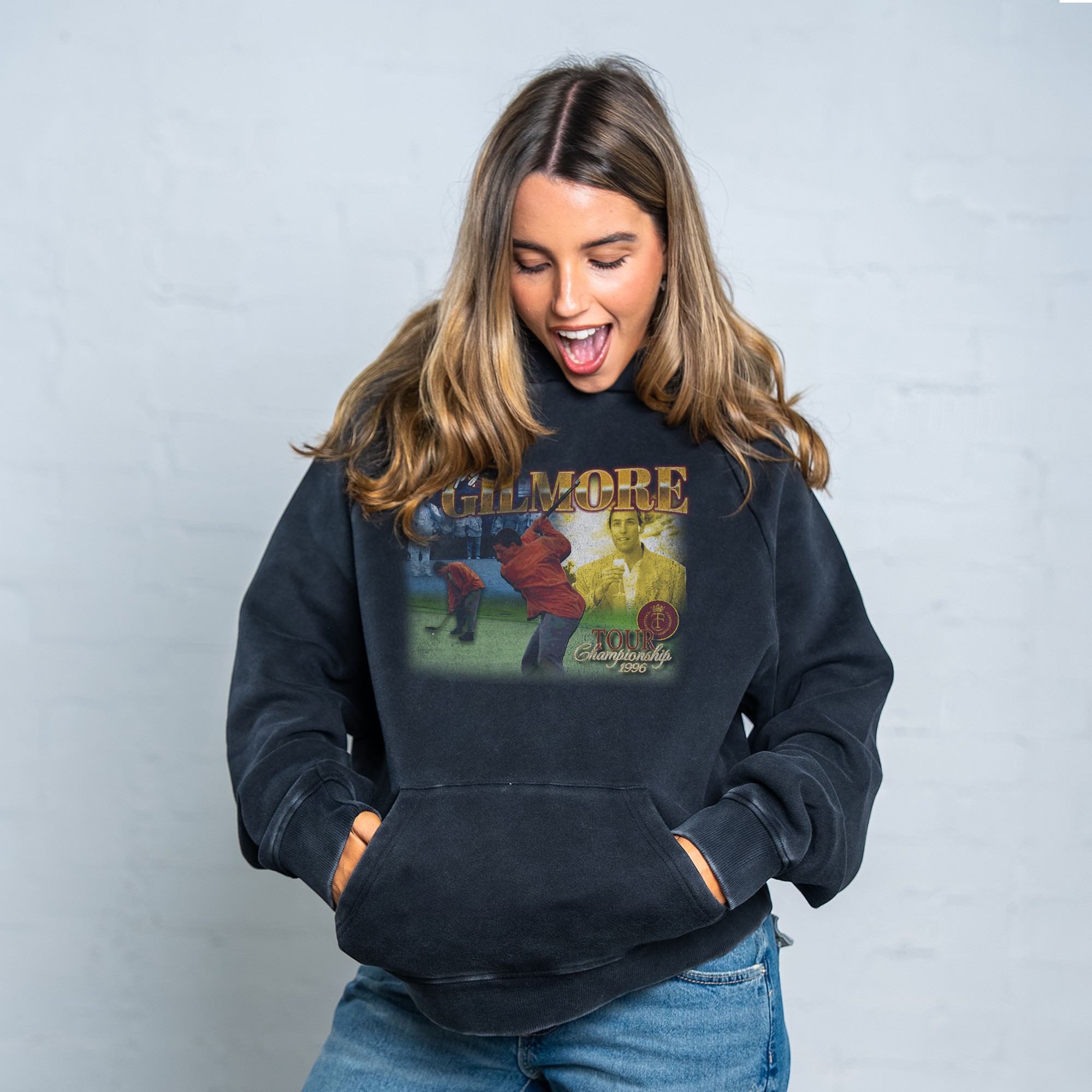 GILMORE CHAMPIONSHIP VINTAGE BLACK HOODIE