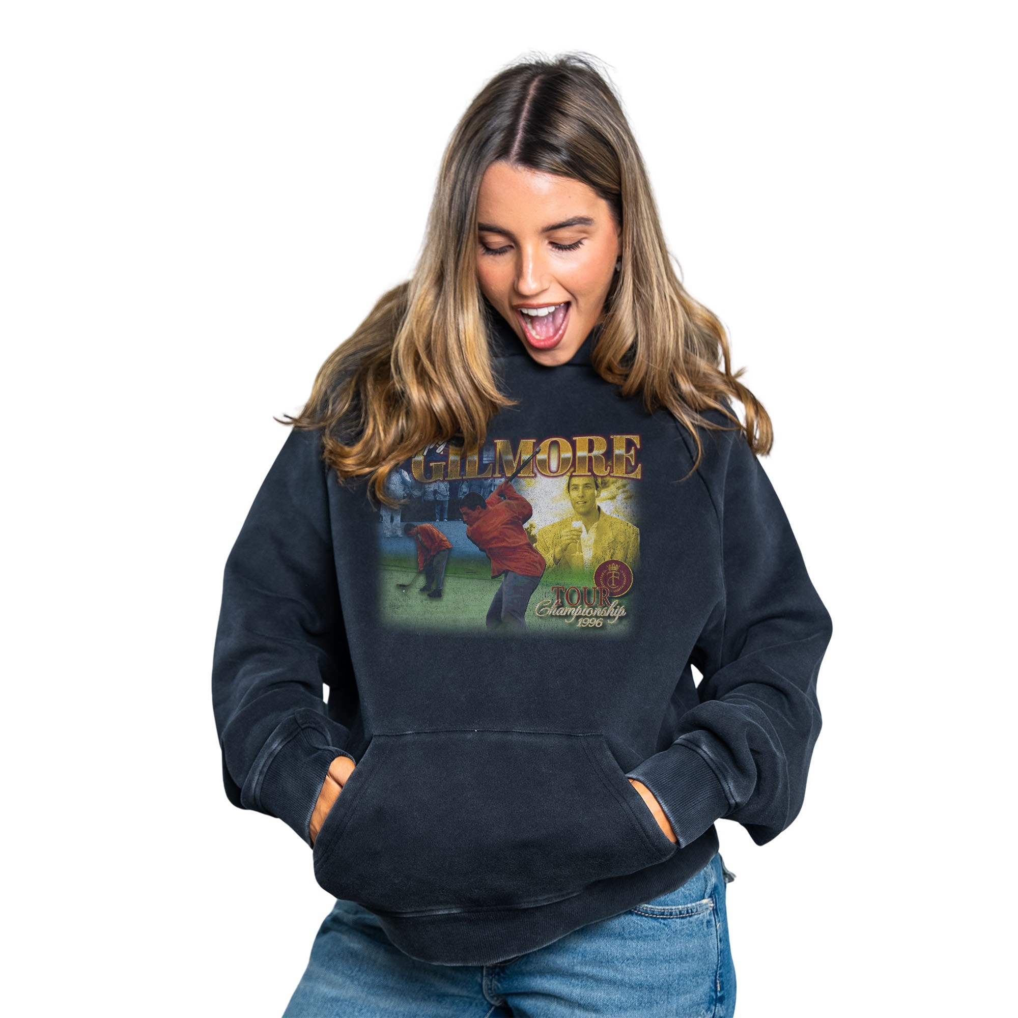 GILMORE CHAMPIONSHIP VINTAGE BLACK HOODIE