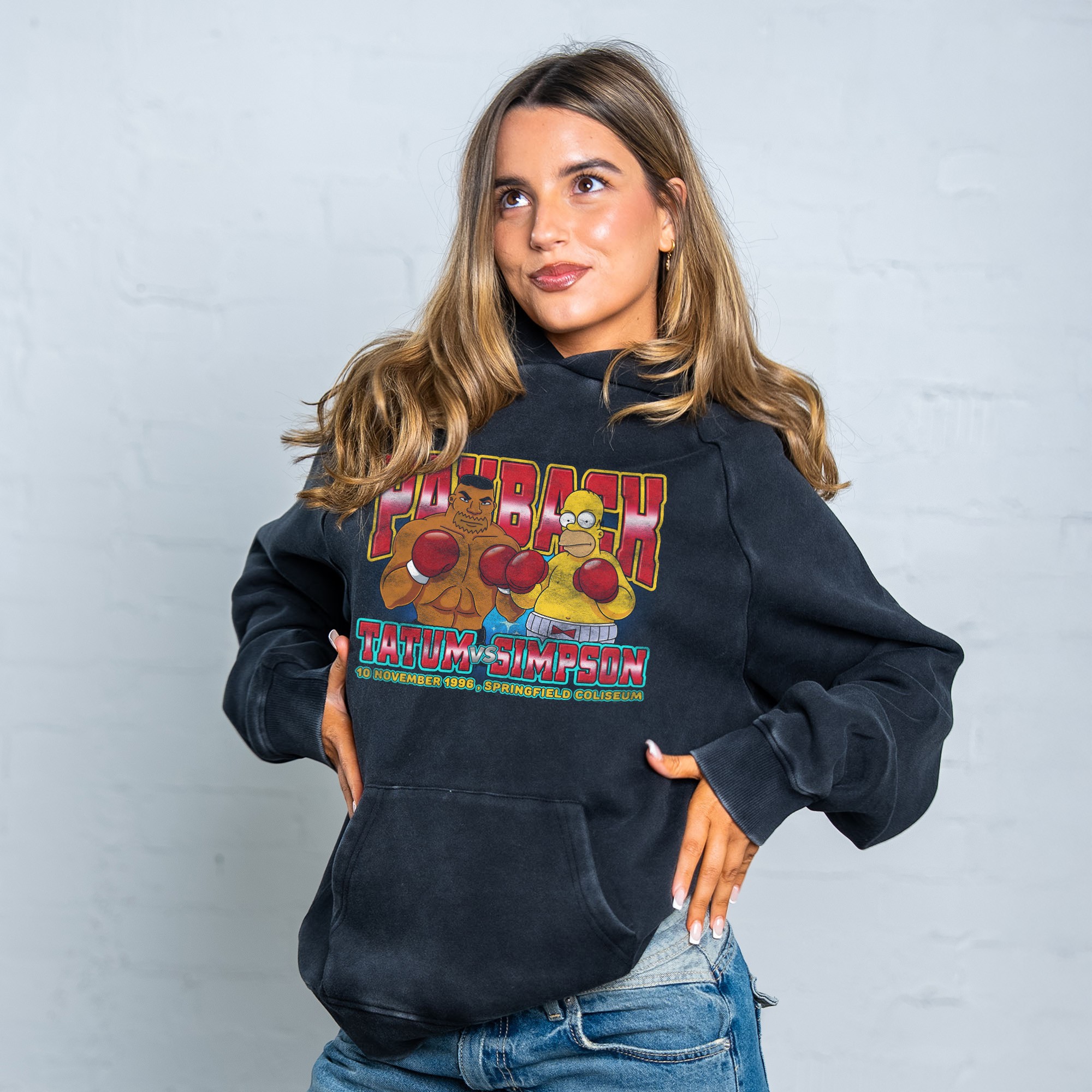 PAYBACK VINTAGE BLACK HOODIE