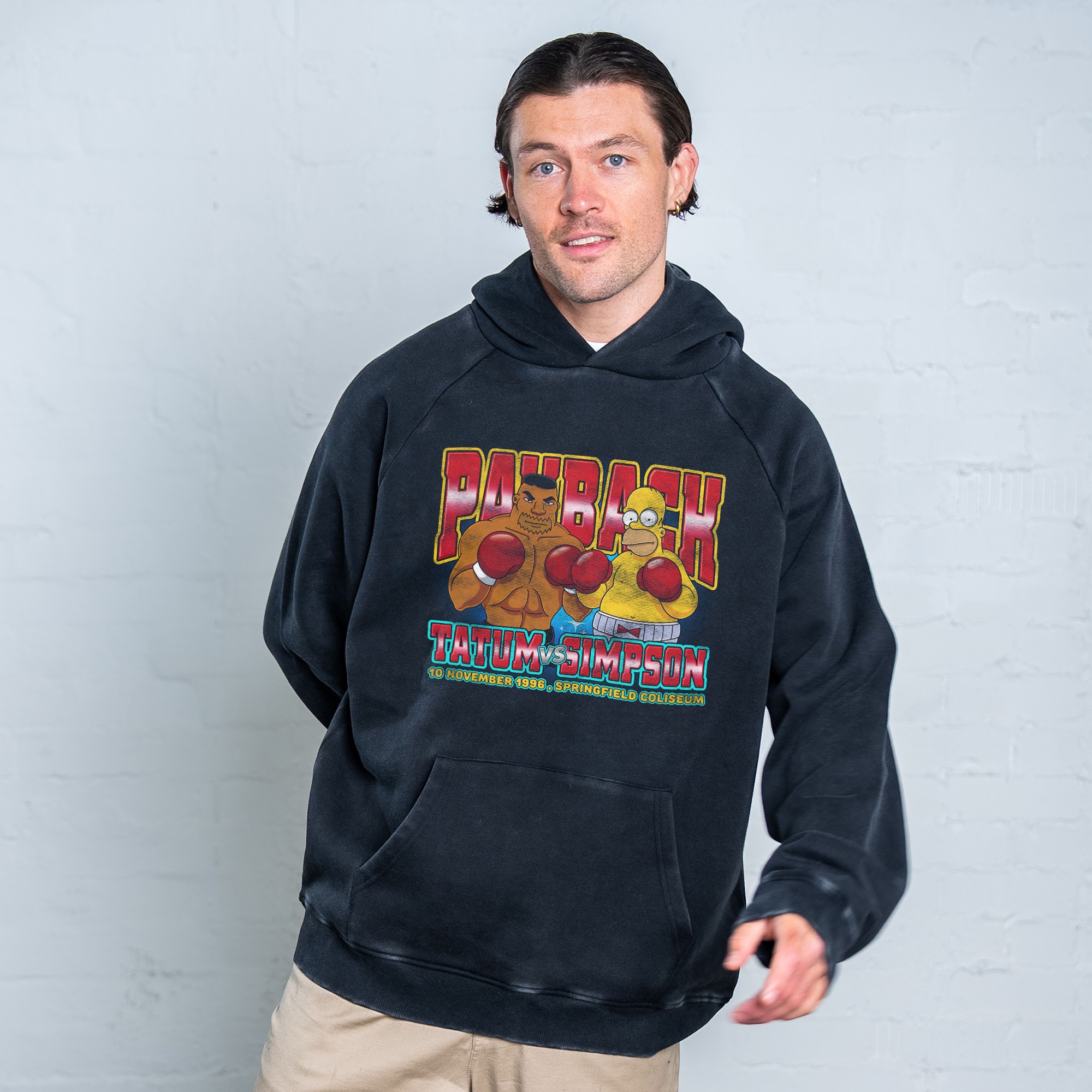 PAYBACK VINTAGE BLACK HOODIE