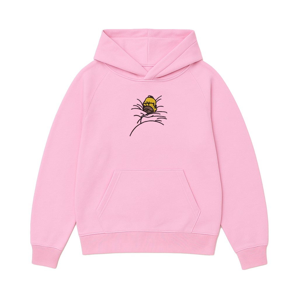 TOASTY CINNAMON BUN EMBROIDERED PINK HOODIE