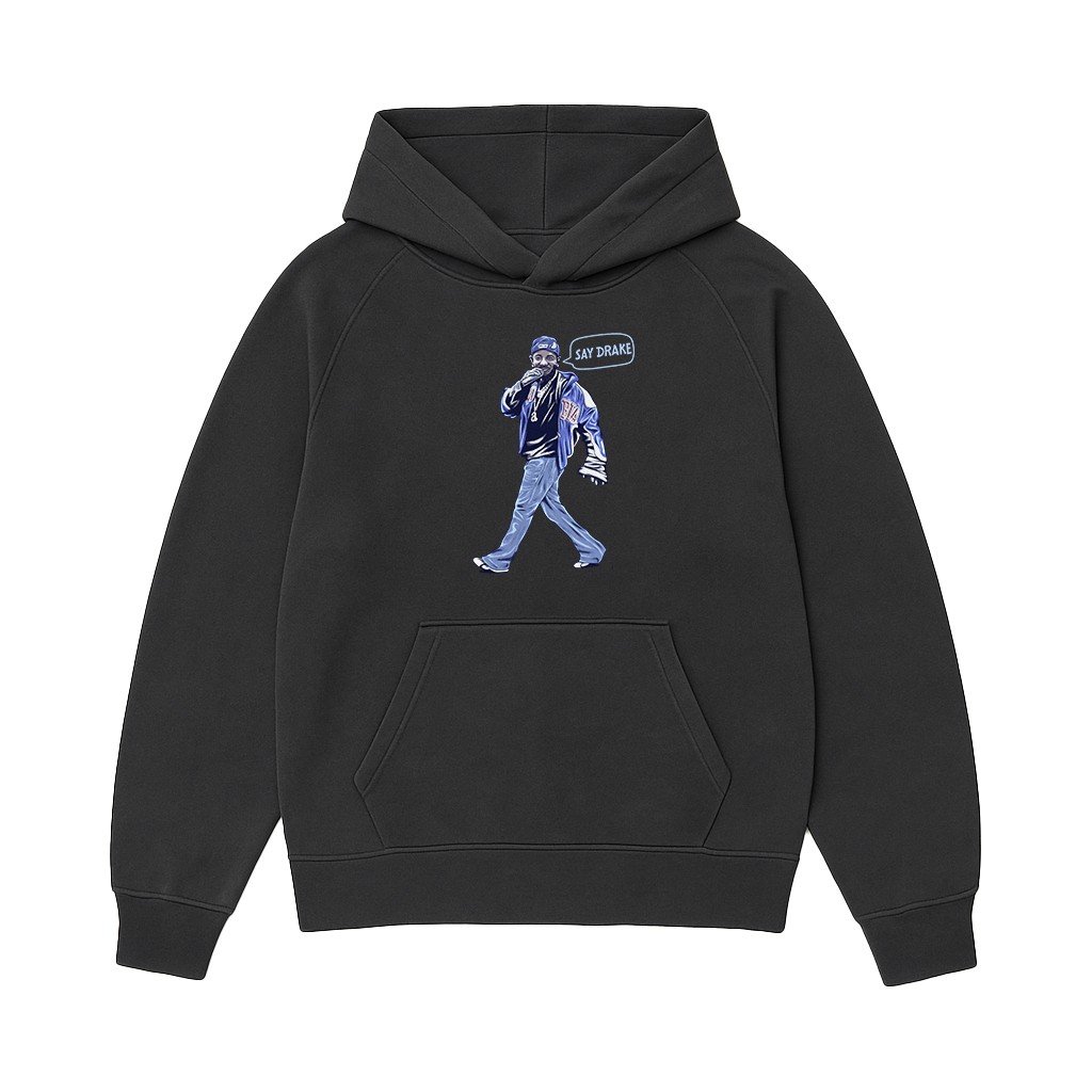 SAY DRAKE GRAPHITE HOODIE SAY DRAKE GRAPHITE HOODIE