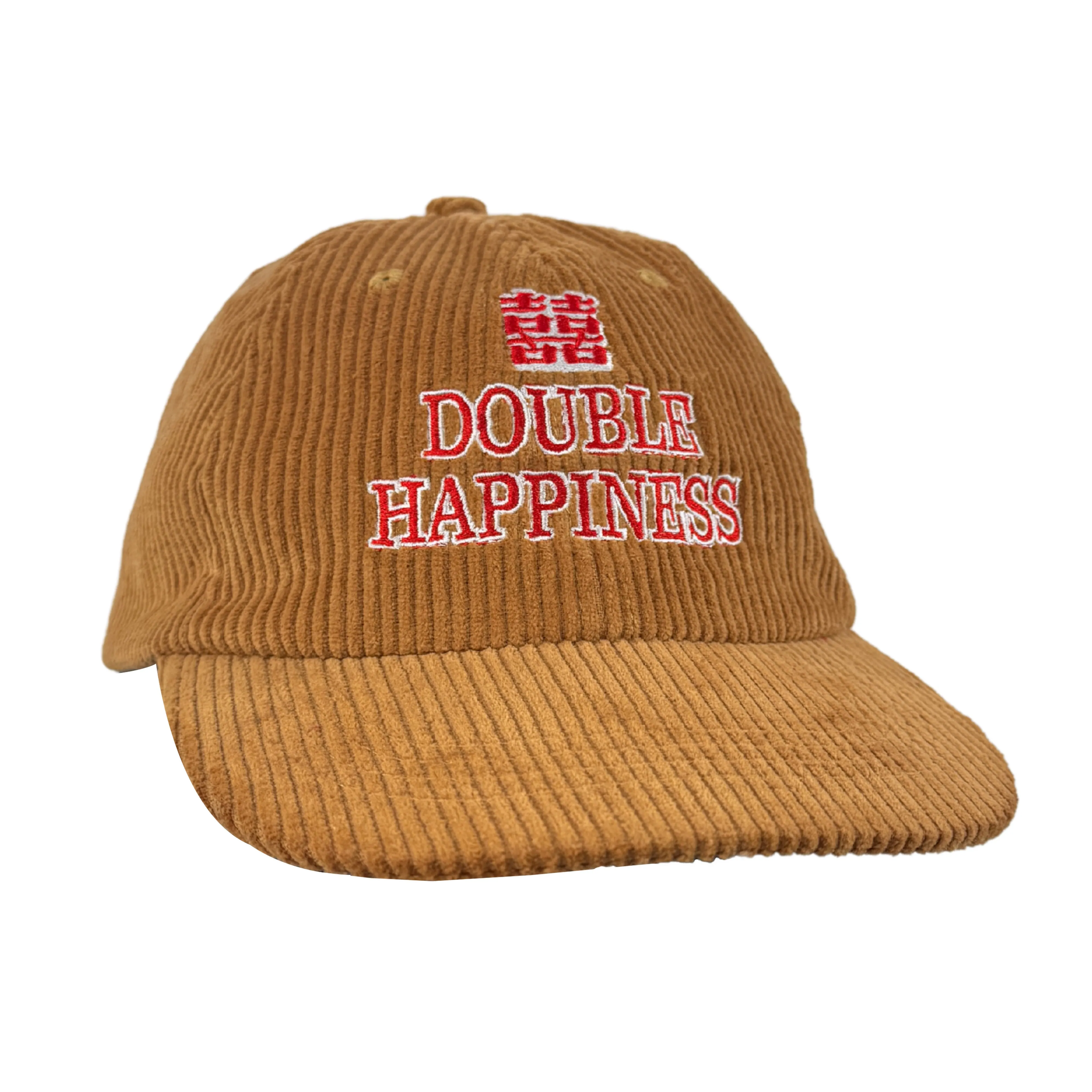 DOUBLE HAPPINESS BROWN CORD HAT DOUBLE HAPPINESS BROWN CORD HAT