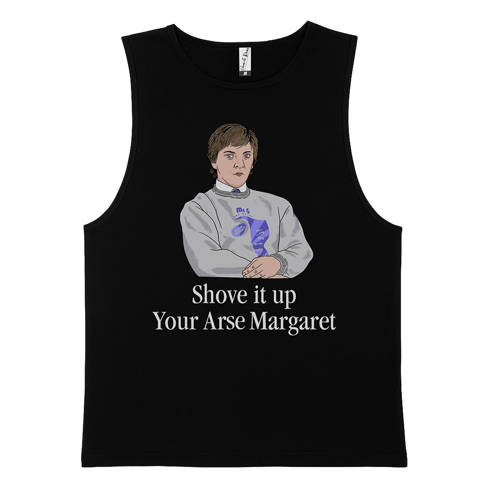 SHOVE IT MARGARET BLACK TANK SHOVE IT MARGARET BLACK TANK