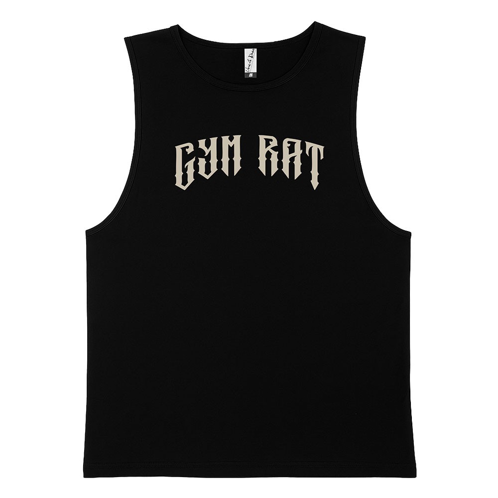 GYM RAT BLACK TANK