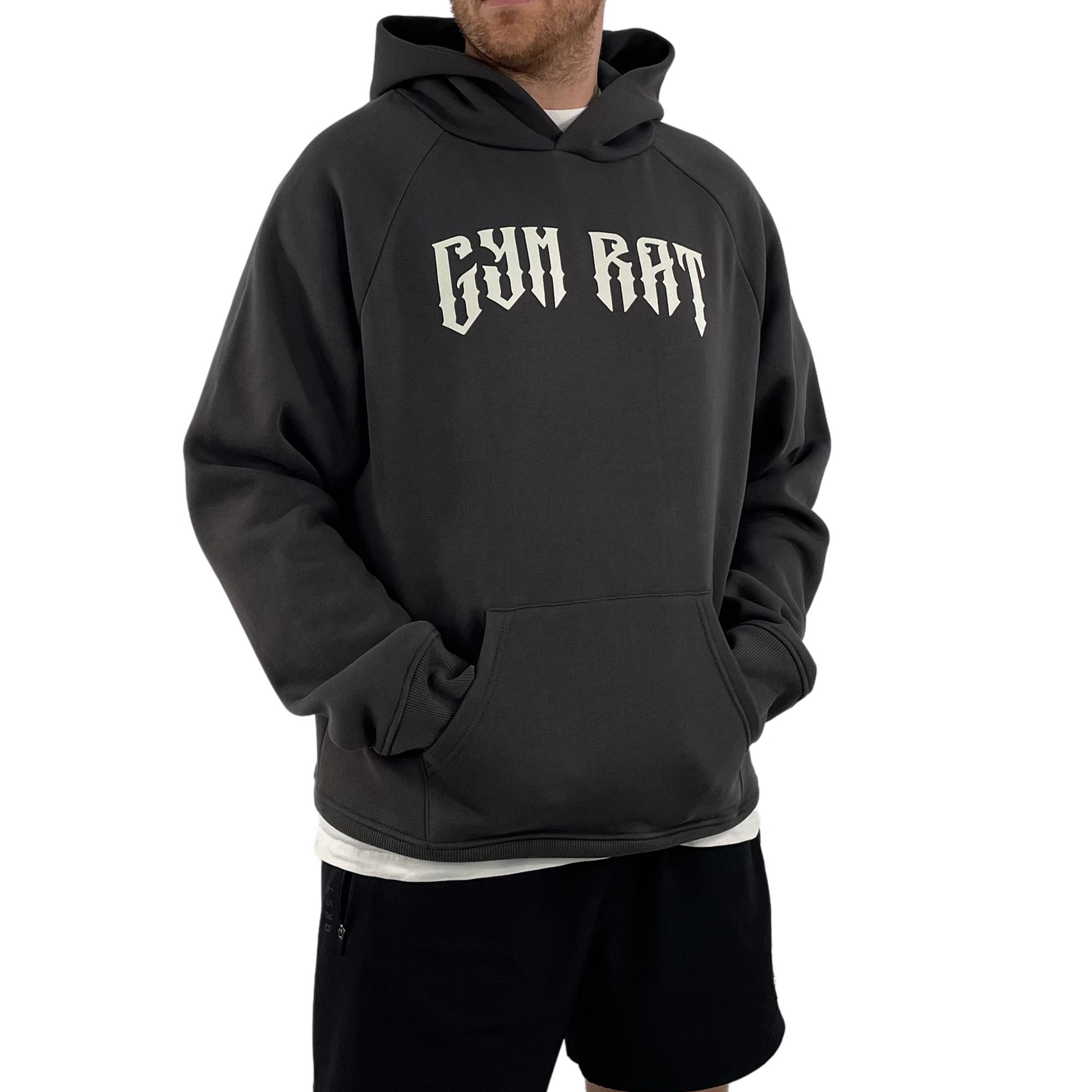 GYM RAT GRAPHITE HOODIE