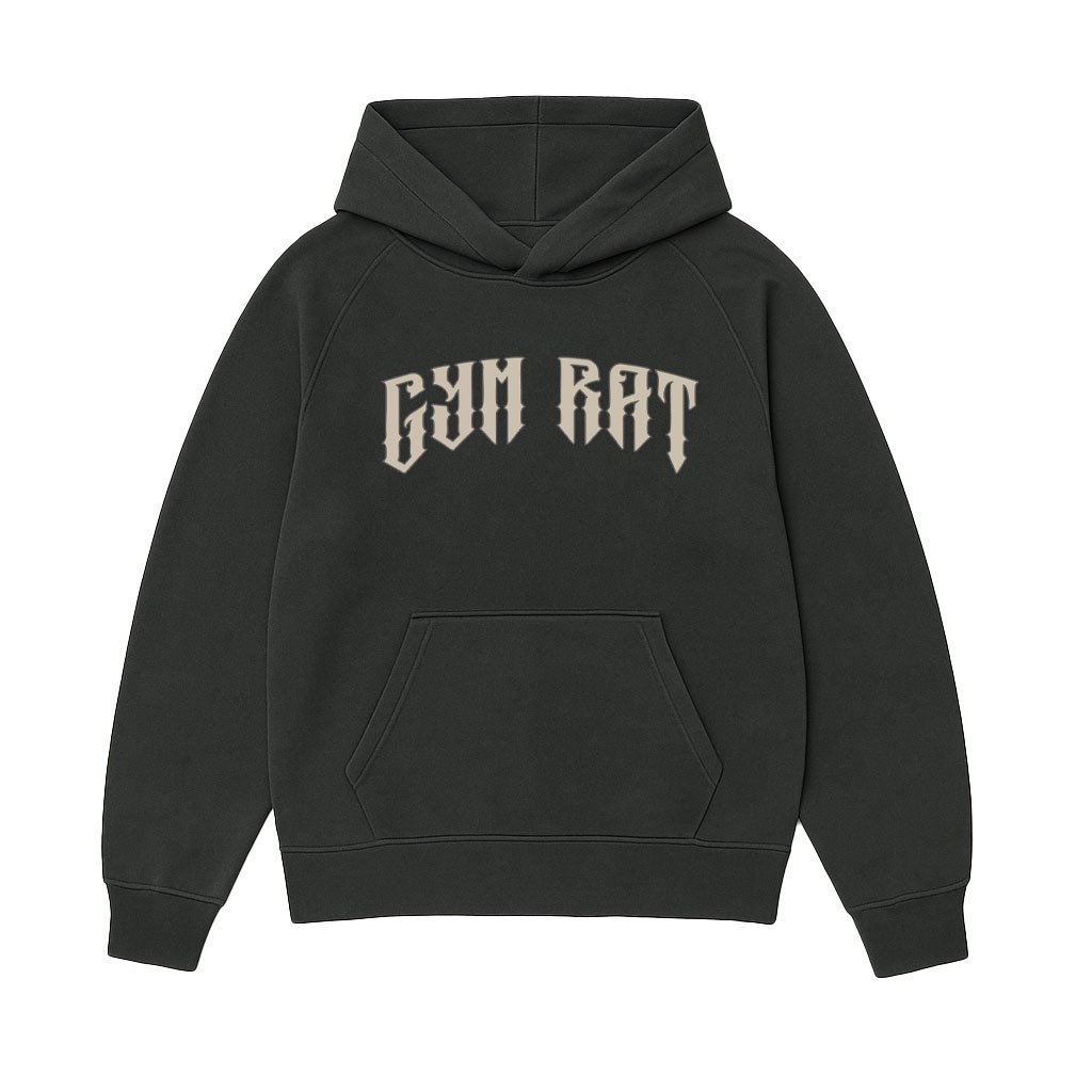 GYM RAT GRAPHITE HOODIE