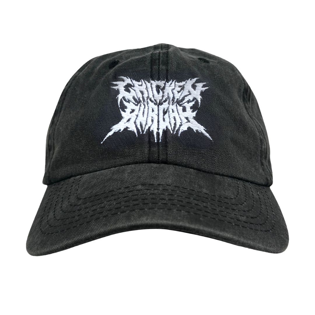 METAL CHICKEN BURGAH BLACK WASHED DAD HAT