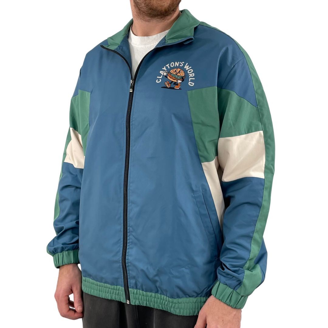 RETRO CHICKEN BURGAH CO TRACKSUIT JACKET