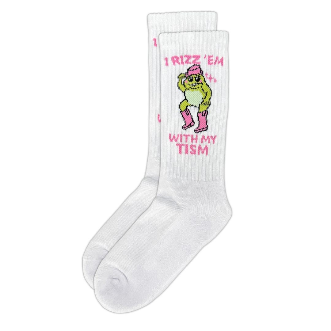 RIZZ EM WHITE SOCKS